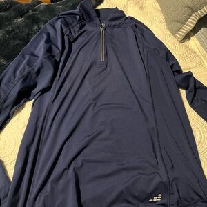 BCG- Women Navy Quarter-Zip Pullover size XL